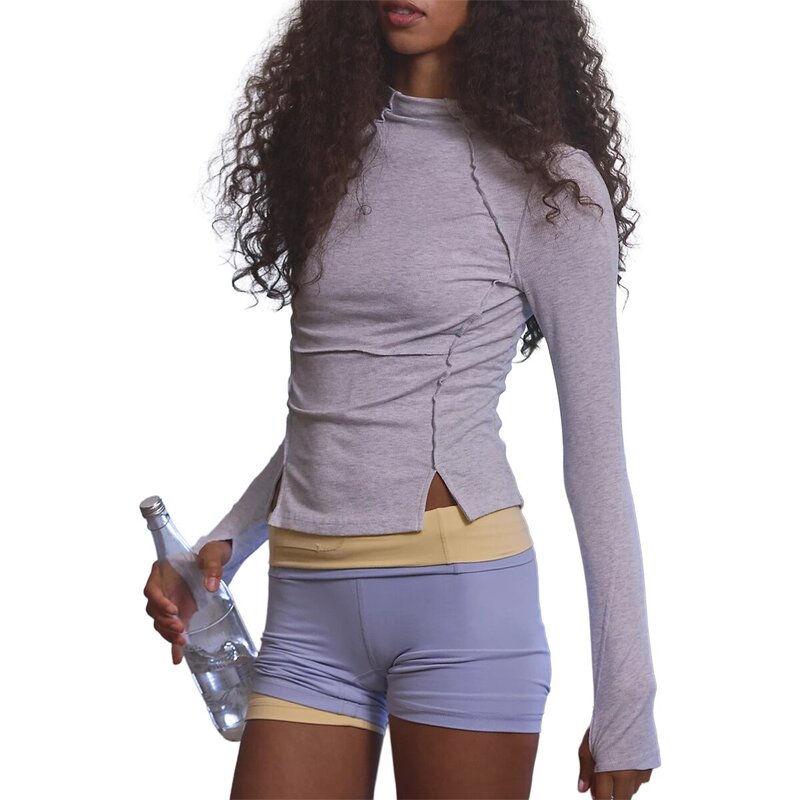 フリーピープル レディース トップス Tシャツ 長袖 FP Movement Love Club Long-Sleeve Top - Women's Heather Grey グレー|ReVida 店
