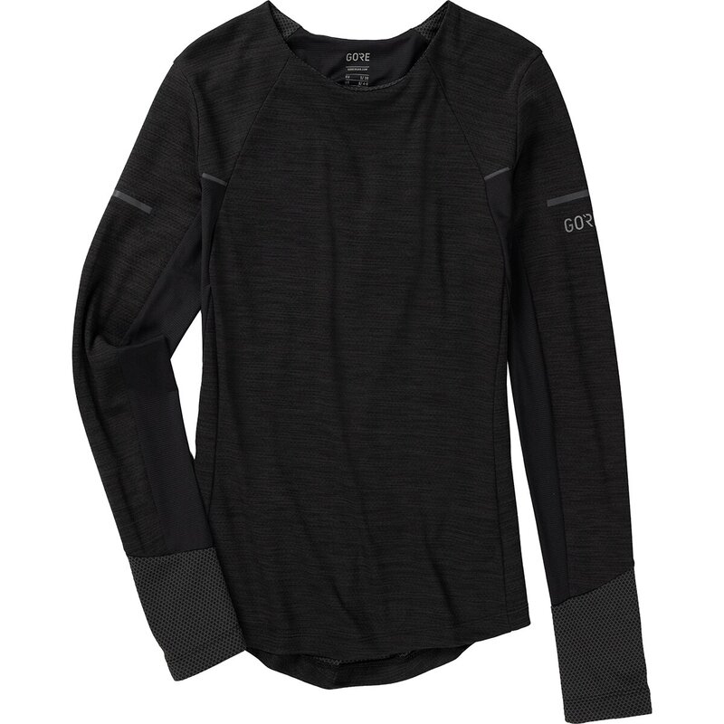 ゴアウェア レディース トップス Tシャツ 長袖 GOREWEAR Vivid Long-Sleeve Shirt - Women's Black ブラック｜ReVida 店