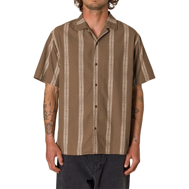 ケイティン メンズ トップス シャツ Katin Cedar Shirt - Men's Light Brown ブラウン｜ReVida 店
