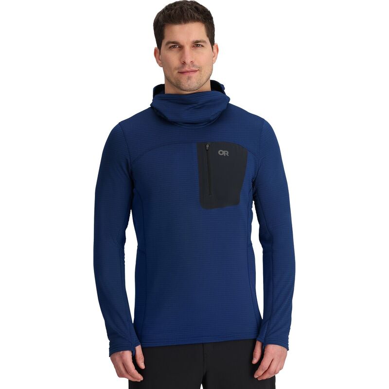 アウトドアリサーチ メンズ アウター ジャケット・ブルゾン フリース パーカー Outdoor Research Vigor Grid Fleece Pullover Hoodie - Men's Cenote|ReVida 店