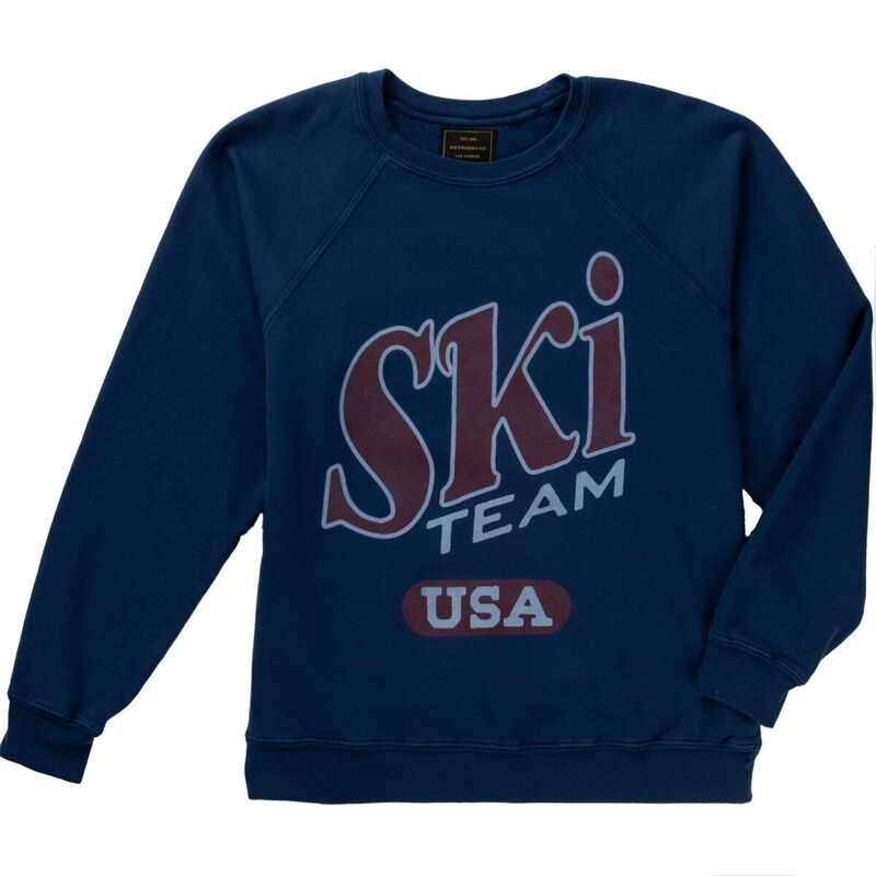 オリジナル レトロ ブランド レディース アウター パーカー・スウェット スウェット シャツ Original Retro Brand Ski Team USA Sweatshirt - Women's Vintage Navy ネイビー|ReVida 店