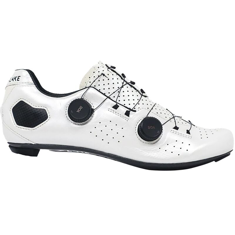 レイク メンズ シューズ スニーカー Lake CX333 Narrow Cycling Shoe - Men's White/Black ホワイト