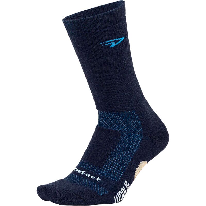 ディフィート メンズ アンダーウェア 靴下 ウール DeFeet Woolie Boolie 6in Sock Navy/Process Blue ネイビー｜ReVida 店