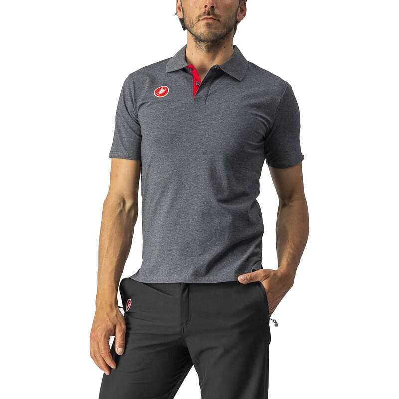 カステリ メンズ トップス シャツ ポロシャツ Castelli Race Day Polo Shirt - Men's Melange Gray グレー 7,965円