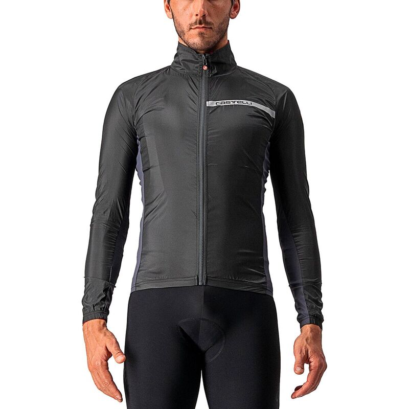 カステリ メンズ アウター ジャケット・ブルゾン ジャケット Castelli Squadra Stretch Jacket - Men's Light Black/Dark Gray ブラック