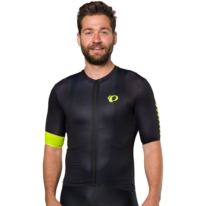 パールイズミ メンズ トップス Tシャツ 半袖 ジャージー PEARL iZUMi Pro Short-Sleeve Jersey - Men's Black Stripe ブラック