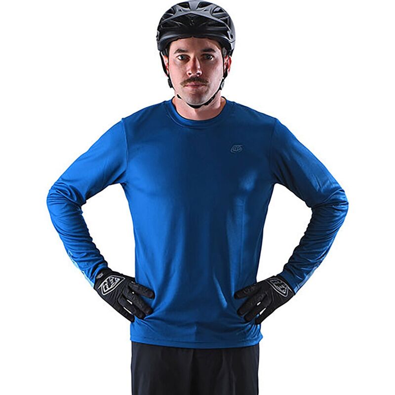 トロイリーデザイン メンズ トップス Tシャツ ジャージー 長袖 Troy Lee Designs Flowline Long-Sleeve Jersey - Men's Slate Blue スレート