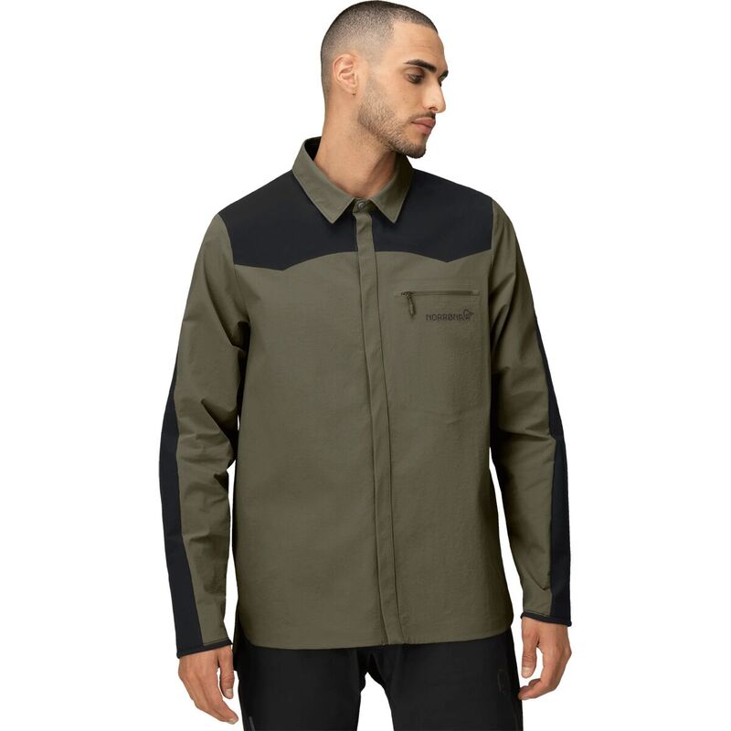 ノローナ メンズ トップス Tシャツ Norrona Skibotn Flex1 Shirt - Men's Olive Night オリーブ｜ReVida 店
