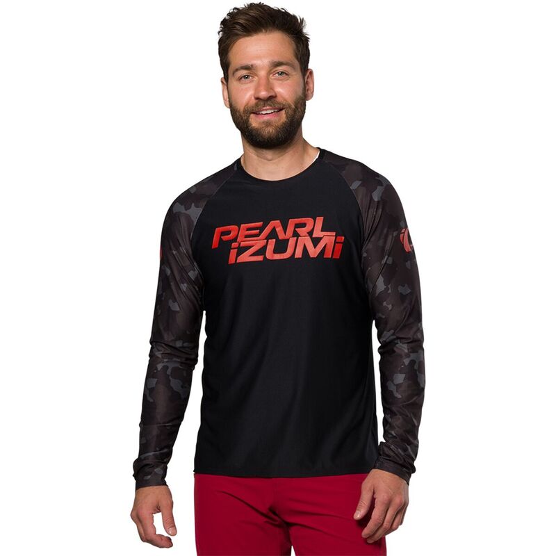 パールイズミ メンズ トップス Tシャツ ジャージー 長袖 PEARL iZUMi Elevate Long-Sleeve Jersey - Men's Black Camo ブラック