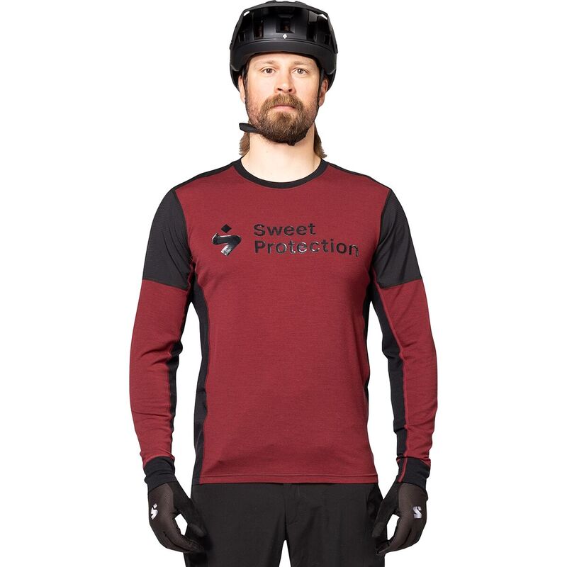スイートプロテクション メンズ トップス Tシャツ ジャージー 長袖 Sweet Protection Hunter Merino Hybrid Long-Sleeve Jersey - Men's Dark Red レッド 13,306円