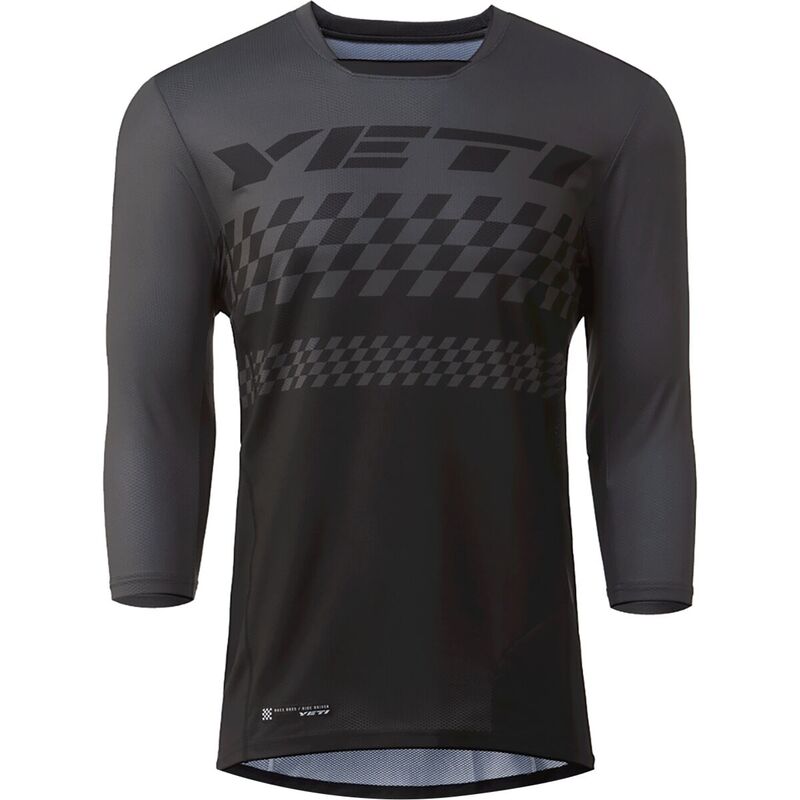 イエティ サイクル メンズ トップス Tシャツ ジャージー Yeti Cycles Enduro 3/4-Sleeve Jersey - Men's Black Checker ブラック
