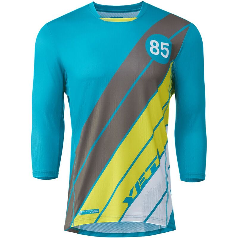 イエティ サイクル メンズ トップス Tシャツ ジャージー Yeti Cycles Enduro 3/4-Sleeve Jersey - Men's Turq Stripe ストライプ