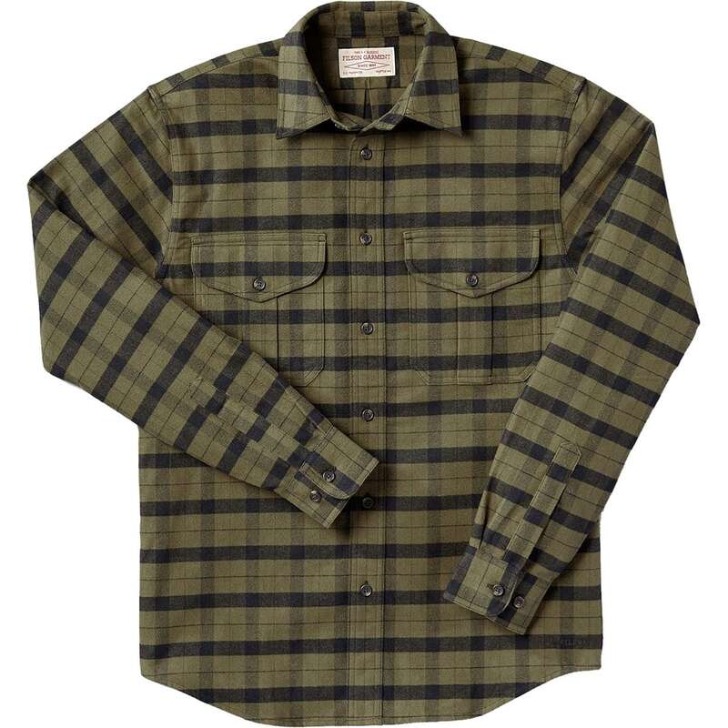フィルソン メンズ トップス シャツ Filson Alaskan Guide Shirt - Men's Otter Green/Black ブラック｜ReVida 店