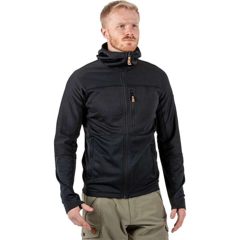 フェールラーベン メンズ アウター ジャケット・ブルゾン フリース ジャケット Fjallraven Abisko Trail Hooded Fleece Jacket - Men's Black ブラック