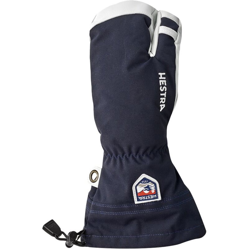 ヘストラ メンズ 佩び物 グローブ なめし革 Hestra Army Leather Heli 3-Finger Glove - Men\u0027s Navy 米国海軍