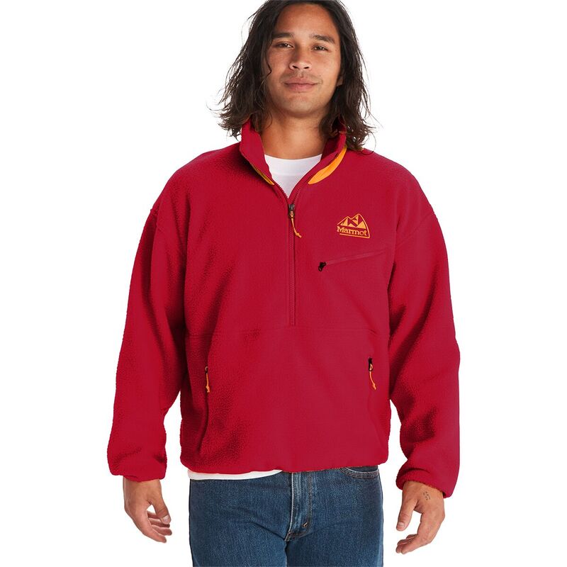 マーモット メンズ アウター ジャケット・ブルゾン フリース ジャケット Marmot 94 E.C.O. Recycled Fleece Jacket - Men's Team Red/Golden Sun レッド|ReVida 店
