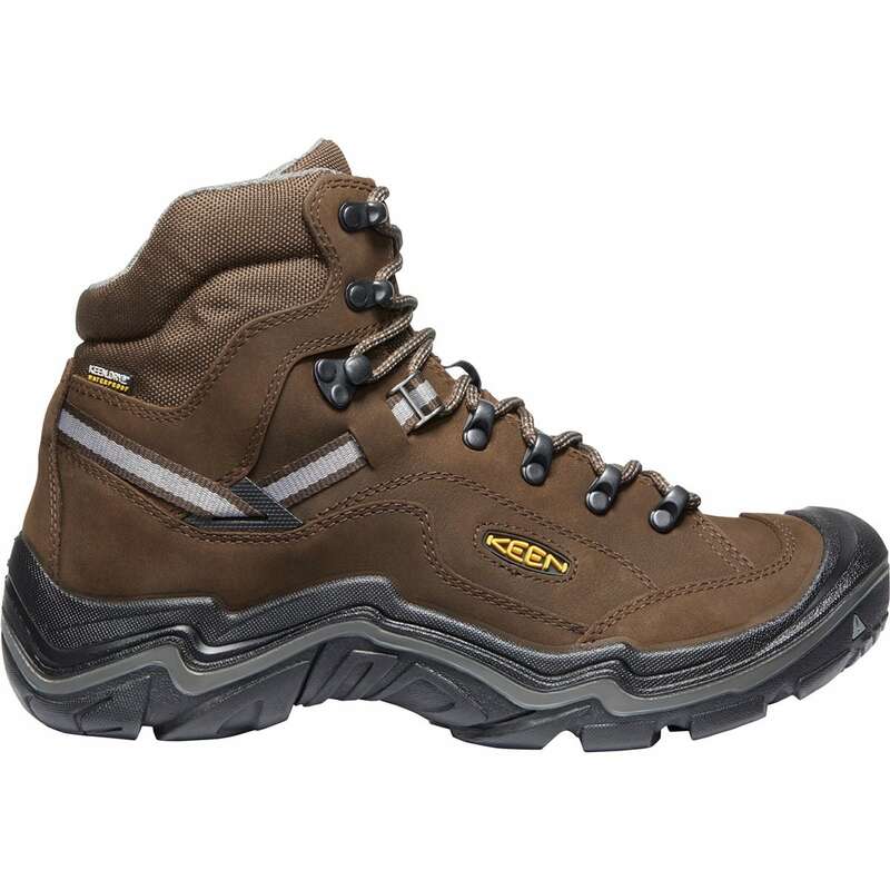 キーン メンズ シューズ ブーツ・レインブーツ KEEN Durand Mid Waterproof Hiking Boot - Men's Cascade Brown/Gargoyl ブラウン｜ReVida 店