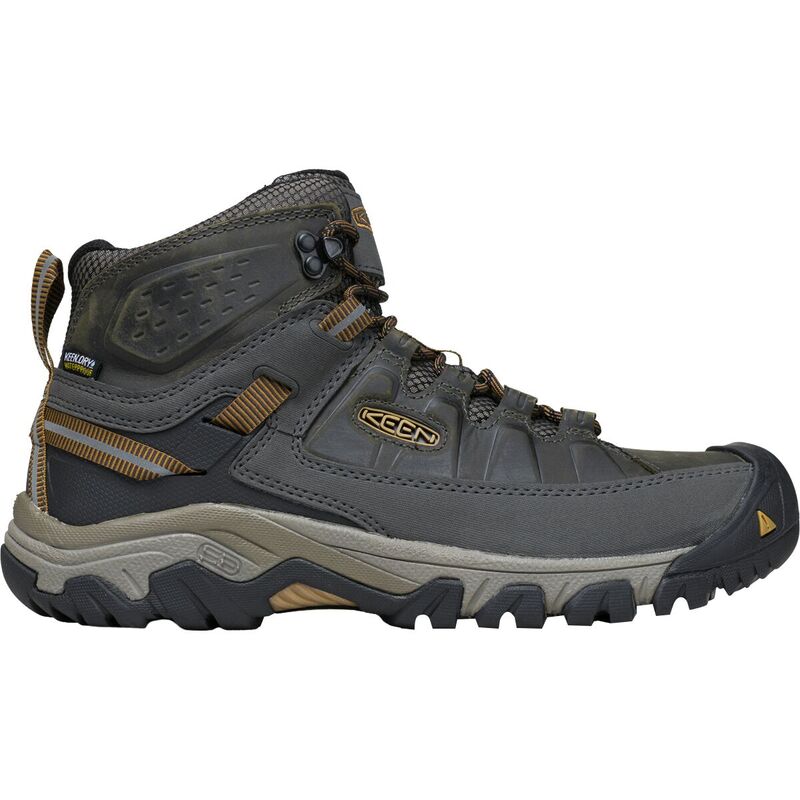 キーン メンズ シューズ ブーツ・レインブーツ KEEN Targhee III Mid Waterproof Wide Hiking Boot - Men's Black Olive/Golden Brown ブラック