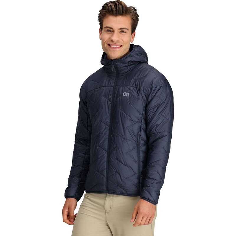 アウトドア問い合わせ メンズ アウター 上衣・上衣 パーカー Outdoor Research SuperStrand LT Hoodie - Men\u0027s Naval Blue 青色
