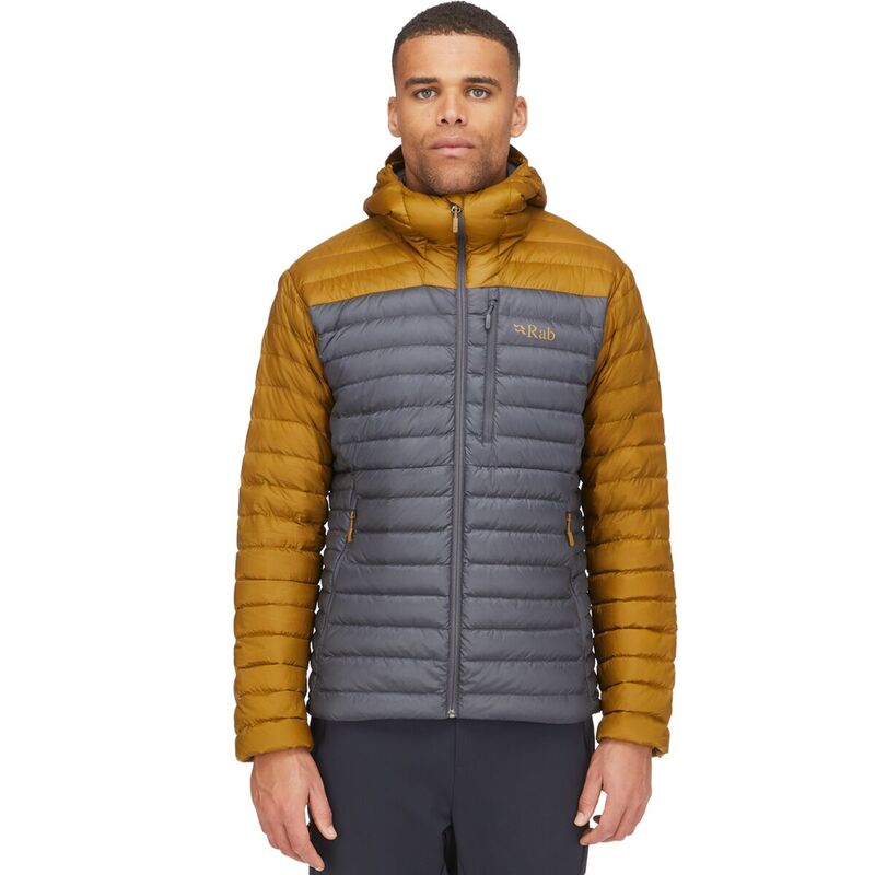 優しいこと メンズ アウター 上衣・上衣 落ちこむ 上衣 Rab Microlight Alpine Down Jacket - Men\u0027s Footprint/Graphene