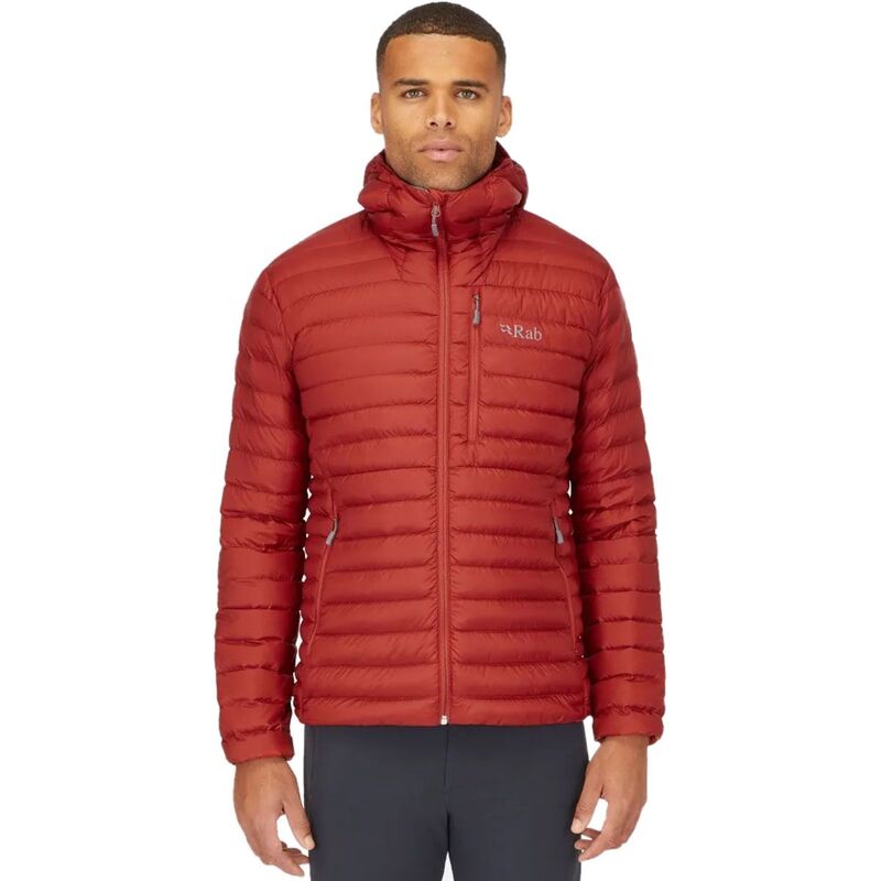 優しいこと メンズ アウター 上衣・上衣 落ち込む 上衣 Rab Microlight Alpine Down Jacket - Men\u0027s Tuscan Red 赤いこと
