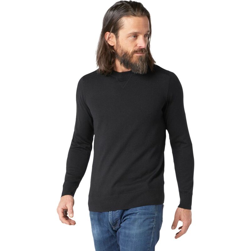 かっこ良い羊毛 メンズ アウター 編み物・スウェーター スウェーター Smartwool Sparwood Crew Sweater - Men\u0027s Black 黒いこと