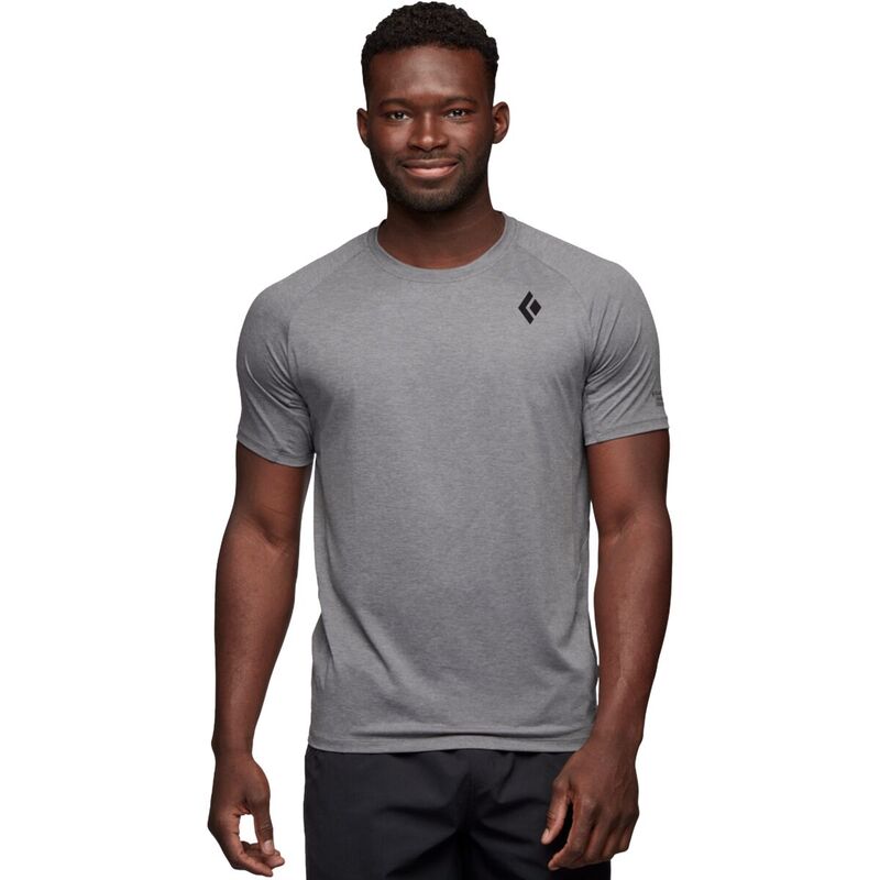 ブラックダイヤモンド メンズ トップス シャツ Tシャツ 半袖 Black Diamond Lightwire Short-Sleeve Tech T-Shirt - Men's Steel Grey グレー