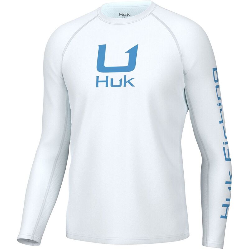 フック メンズ トップス シャツ 長袖 Huk Icon Long-Sleeve Crew Top - Men's White ホワイト