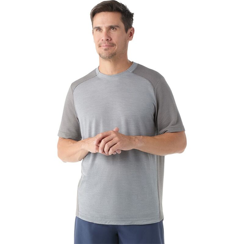スマートウール メンズ トップス シャツ メッシュ Tシャツ 半袖 Smartwool Men's Active Mesh Short-Sleeve T-Shirt - Men's Light Gray Heather グレー