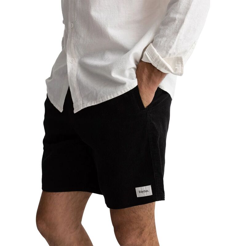 リズム メンズ ボトムス ハーフパンツ・ショーツ Rhythm Classic Cord Jam Short - Men's Vintage Black ブラック