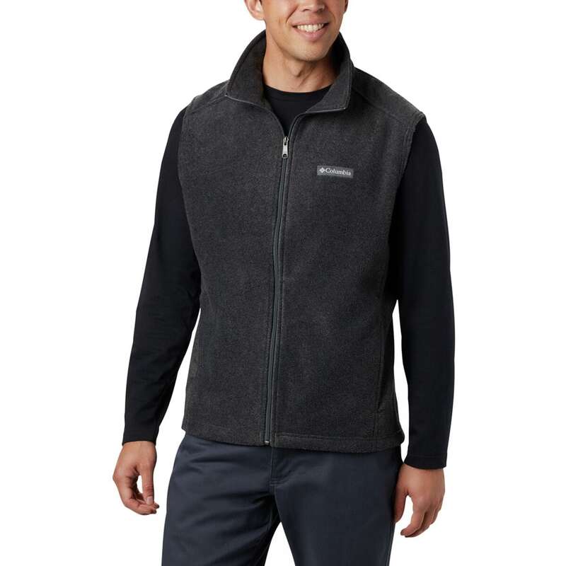コロンビア メンズ トップス ベスト Tシャツ フリース Columbia Steens Mountain Fleece Vest - Men's Charcoal Heather チャコール|ReVida 店
