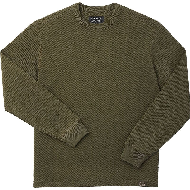 フィルソン メンズ トップス Tシャツ クルーネック ニット Filson Waffle Knit Thermal Crewneck Top - Men's Mossy Rock｜ReVida 店