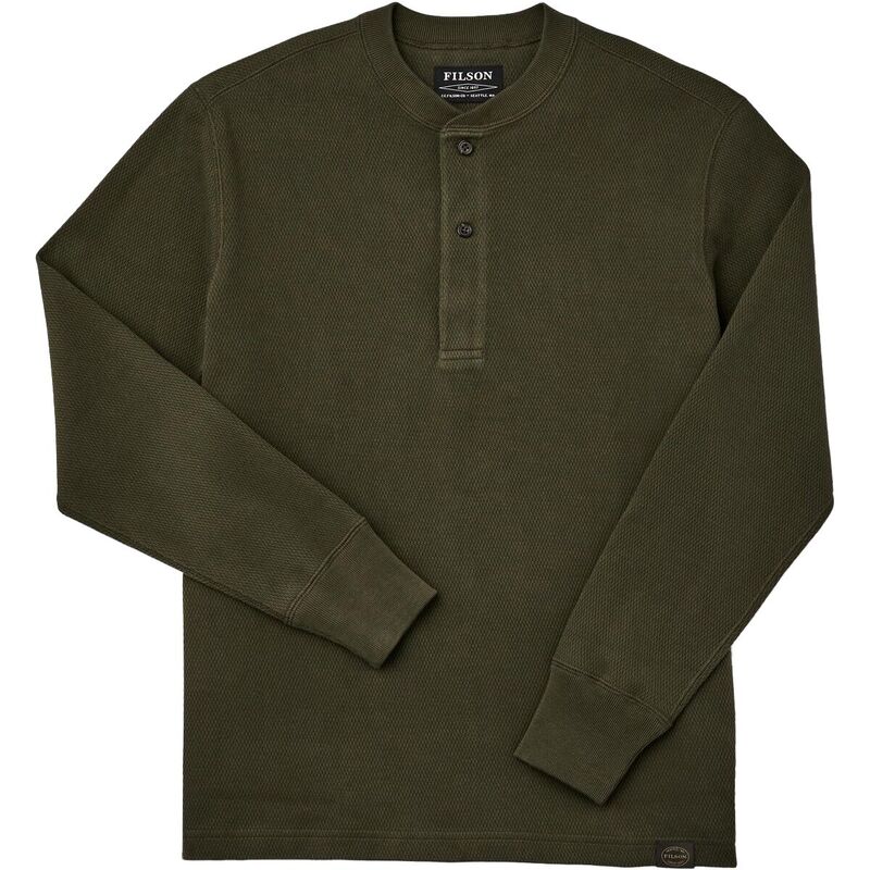 フィルソン メンズ トップス Tシャツ ニット Filson Waffle Knit Henley - Men's Mossy Rock