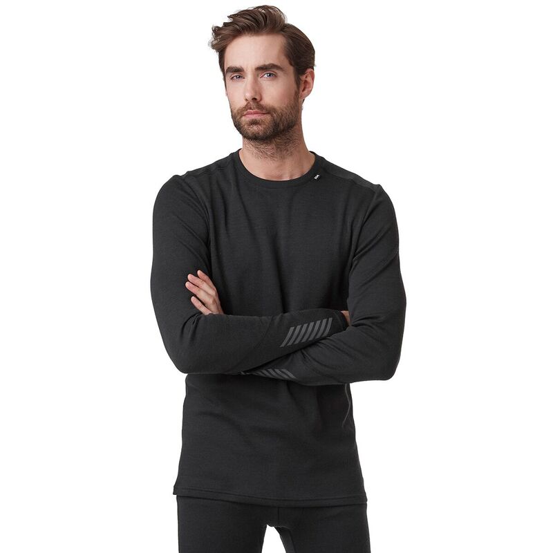 ヘリーハンセン メンズ トップス Tシャツ Helly Hansen Lifa Merino Midweight Crew Top - Men's Black ブラック