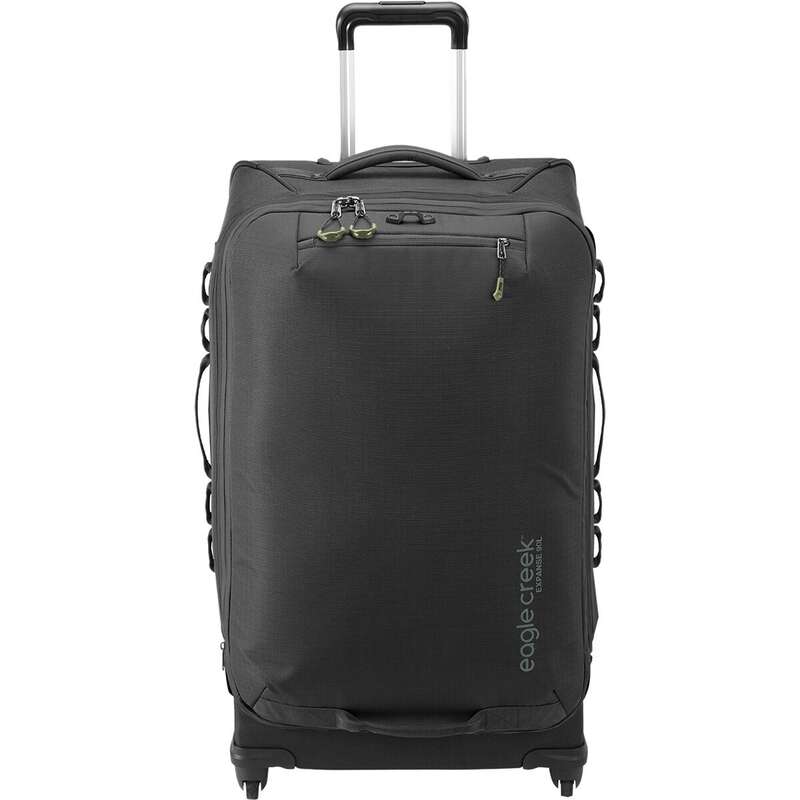 鷲細流 メンズ 御徒面子 ボストンバッグ 踵 Eagle Creek Expanse 4Wheeled 95L Gear Bag Midnight Black 黒いこと