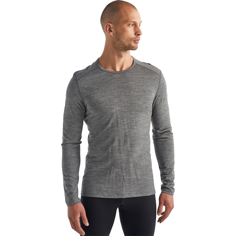 アイスブレーカー メンズ トップス Tシャツ Icebreaker 200 Oasis LS Crew Top - Men's Gritstone Heather ヘザー