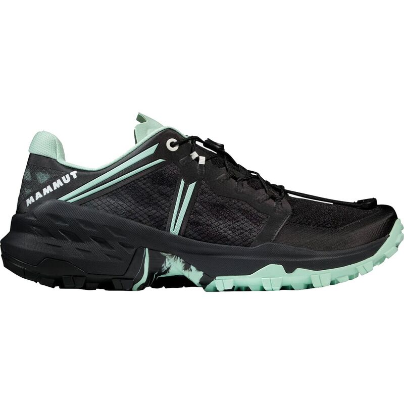 マムート メンズ シューズ スニーカー Mammut Sertig Trail Running Shoe - Men's Black/Neo Mint ブラック