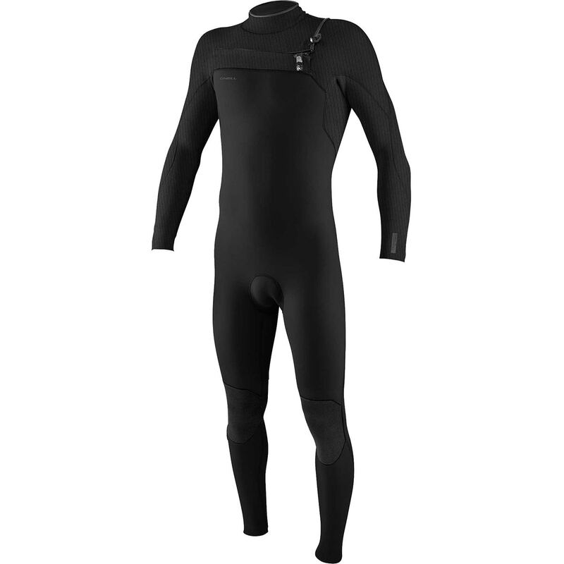 オニール メンズ 水泳着 上下書き割り O\u0027Neill Hyperfreak 3/2+粍 Chest-Zip Full Wetsuit - Men\u0027s Black/Black 黒いこと
