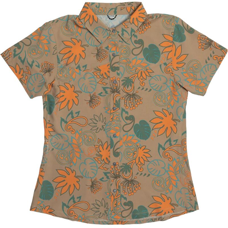 クラブライド レディース トップス シャツ プリント ジャージー Club Ride Apparel Bandara Paisley Print Jersey - Women's Coriander Brown Paisley Print ブラウン