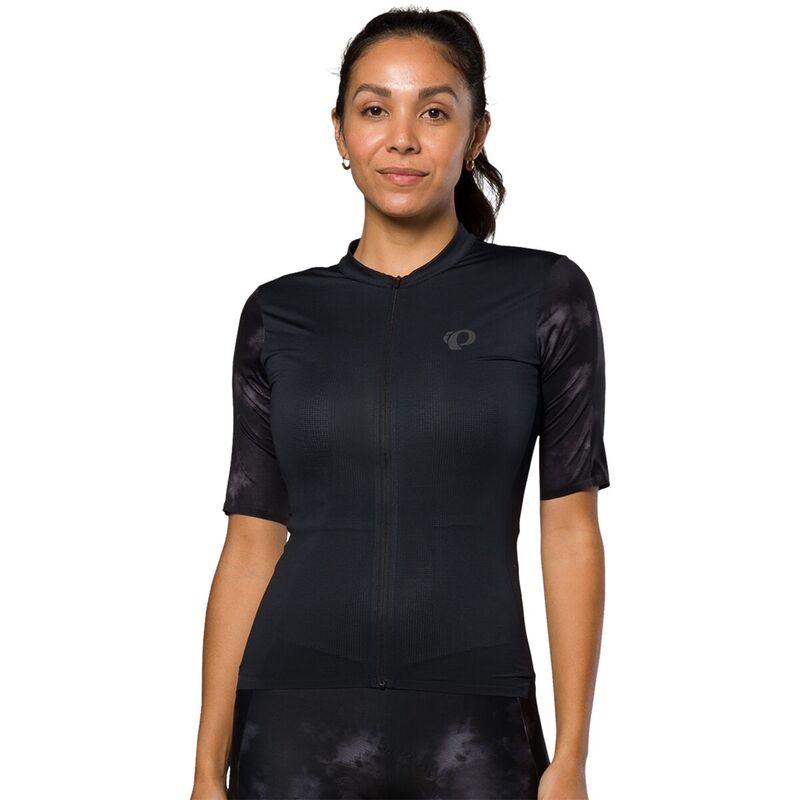 パールイズミ レディース トップス シャツ 半袖 ジャージー PEARL iZUMi Pro Short-Sleeve Jersey - Women's Black Spectral ブラック｜ReVida 店