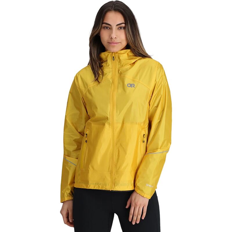 アウトドア問い合わせ レディース アウター 上衣・上衣 上衣 Outdoor Research Helium Rain Jacket - Women\u0027s Saffron