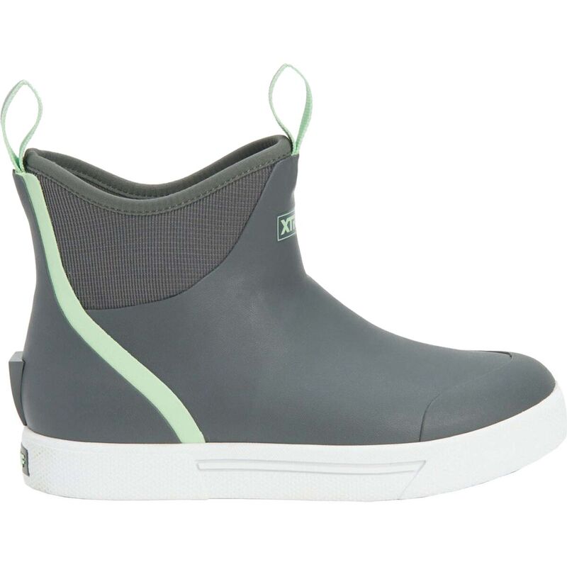 エクストラタフ レディース シューズ ブーツ・レインブーツ アンクル ブーツ ヒール Xtratuf Wheelhouse Ankle 6in Deck Boot - Women's Gray グレー|ReVida 店