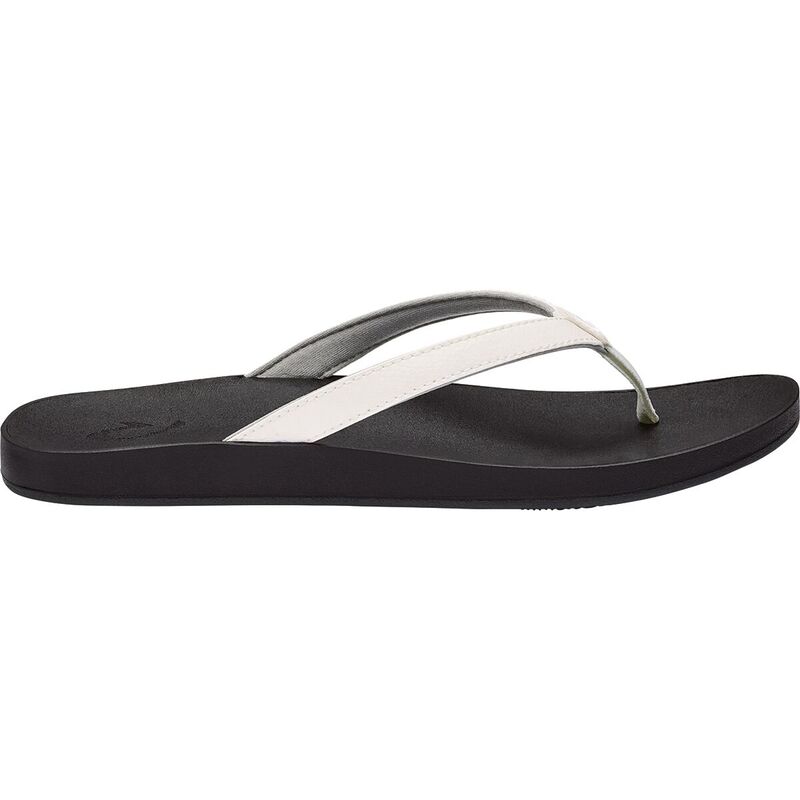 オルカイ レディース シューズ サンダル Olukai Puawe Flip Flop - Women's White/Black ホワイト｜ReVida 店