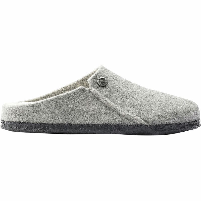 ビルケンシュトック レディース シューズ サンダル Birkenstock Zermatt Shearling Lined Narrow Slipper - Women's Light Gray/Natural Wool グレー