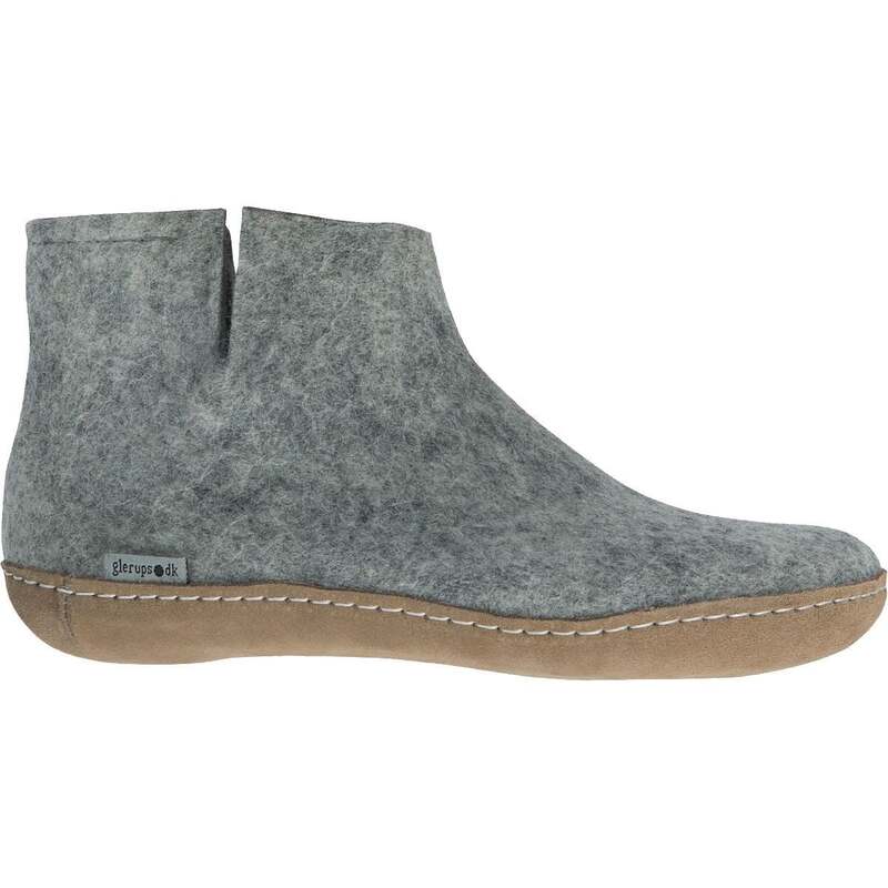 グリオプス レディース シューズ ブーツ・レインブーツ レザー Glerups The Boot Leather Slipper Grey グレー｜ReVida 店