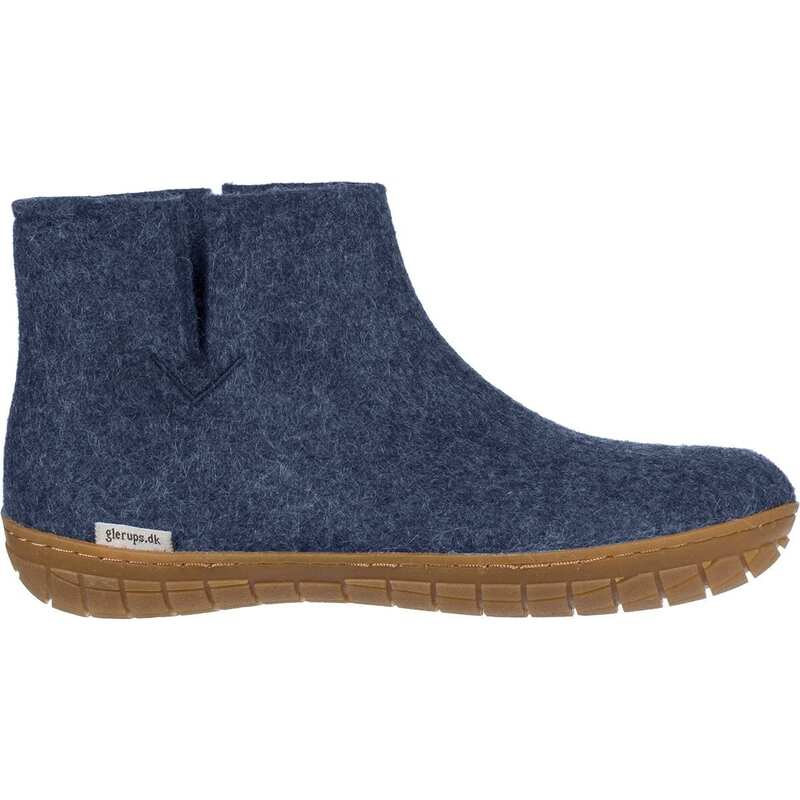 グリオプス レディース シューズ ブーツ・レインブーツ Glerups The Boot Rubber Slipper Denim/Tan デニム|ReVida 店