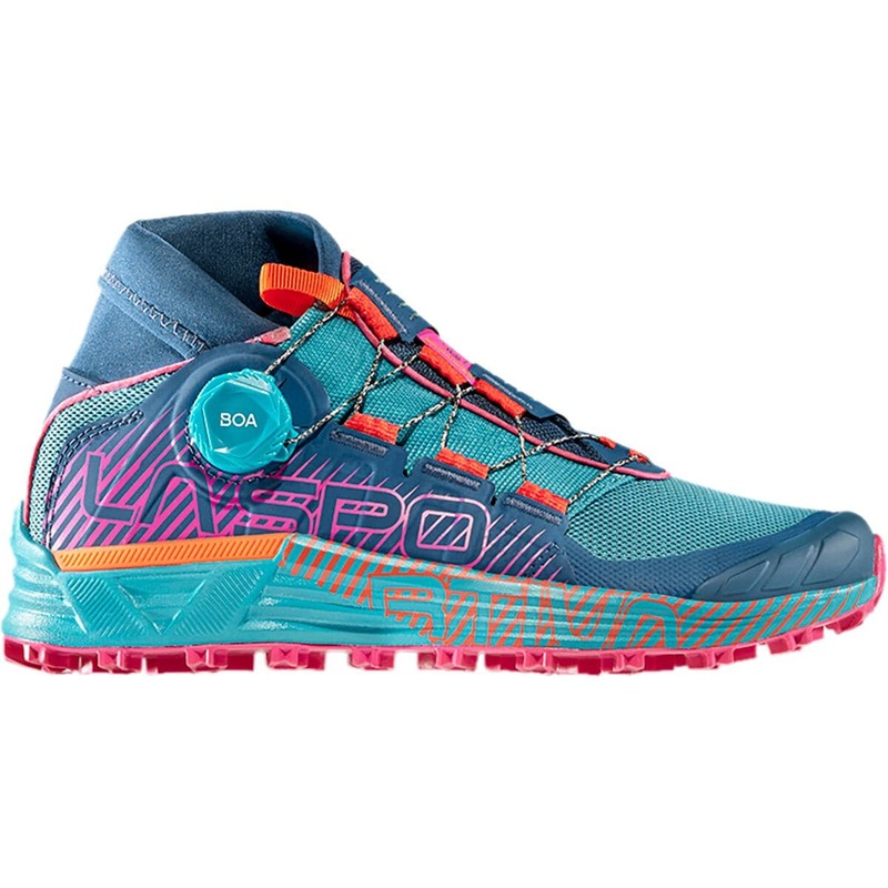 ラスポルティバ レディース シューズ スニーカー La Sportiva Cyklon Trail Running Shoe - Women\u0027s Storm Blue/Cherry Tomato 青色