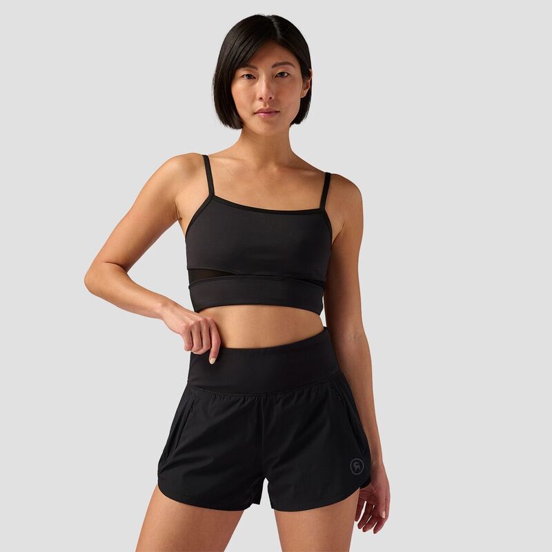 バックカントリー レディース アンダーウェア ブラジャー Backcountry Square Neck Bra Top - Women's Black ブラック
