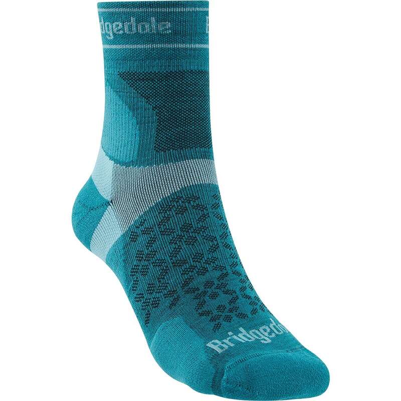 ブリッジデール レディース アンダーお召しもの ソックス Bridgedale Trail Run UL T2 Merino Performance 3/4 Crew Sock - Women\u0027s Teal ティール
