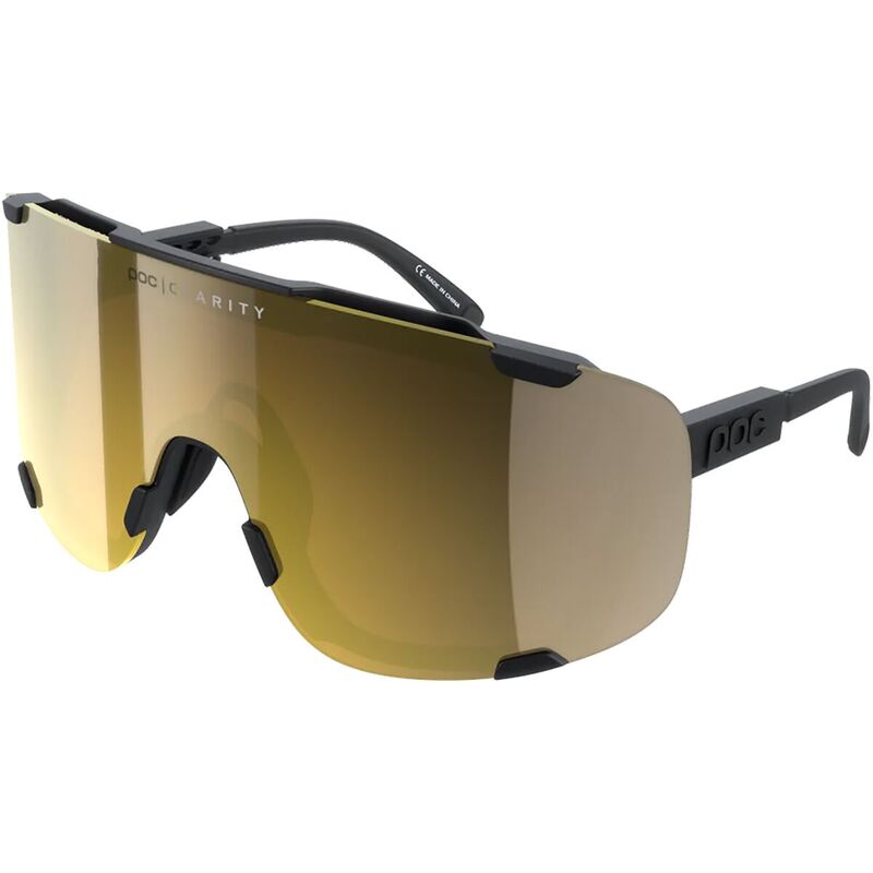 ピーオーシー レディース 付属品 サングラス・アイウェア POC Devour Sunglasses Uranium Black/Clarity Road/Partly Sunny Gold 黒いこと